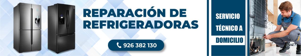 Reparación de refrigeradoras. Servicio técnico a domicilio. Teléfono 926 382 130